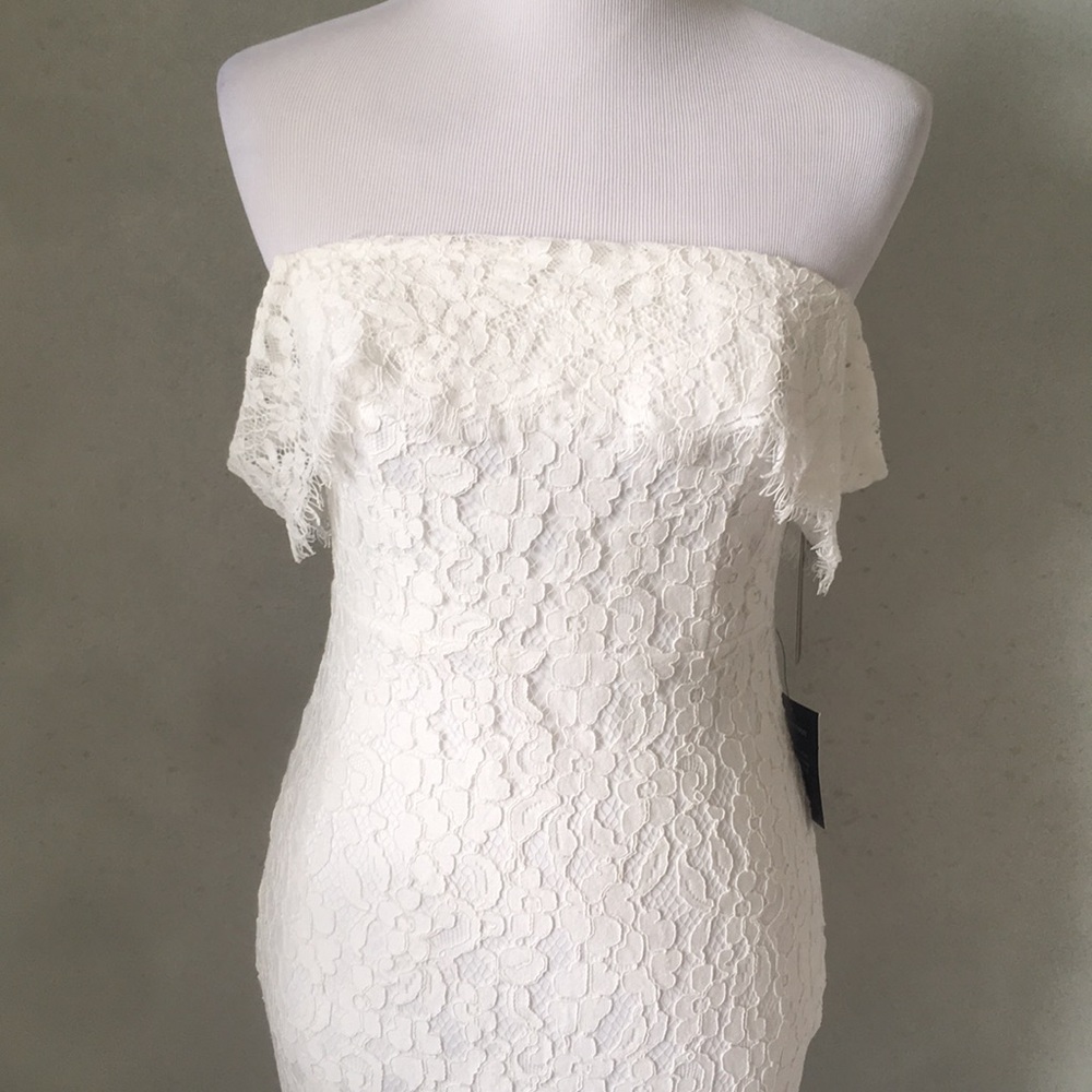 NWT Lulus White Lace Dress